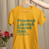 Flowers & Leaves t-shirt - modern fit - Image 2