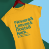Flowers & Leaves t-shirt - ladies cut - Image 2
