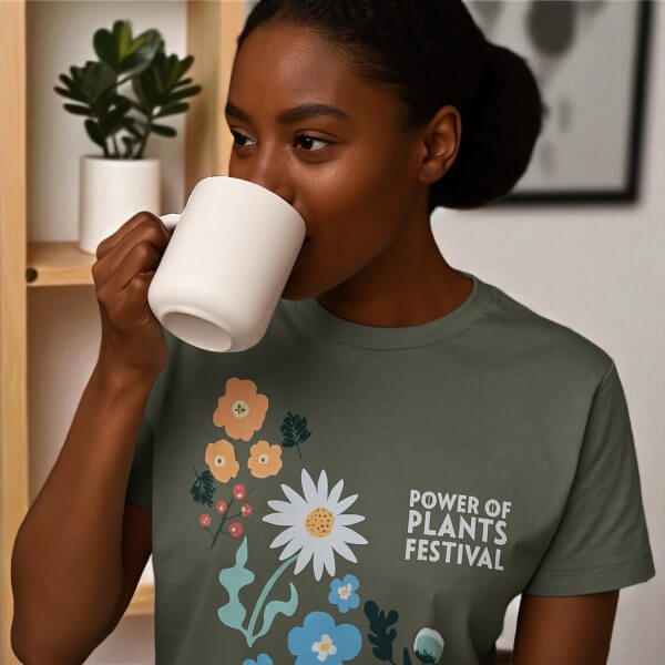 Power of Plants Festival T-Shirt Green - Modern Fit